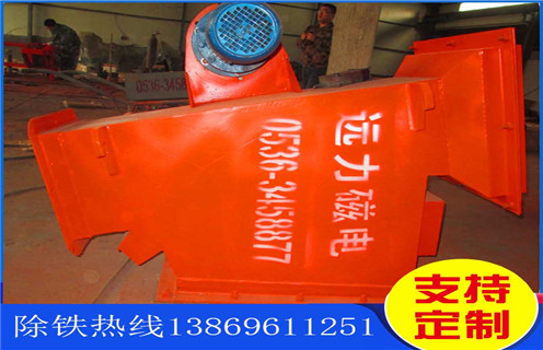管道式自動除鐵器，新疆管道式自動除鐵器規(guī)格_新疆管道式自動除鐵器規(guī)格應(yīng)用生產(chǎn)安裝示意圖型12000高斯_工作原理